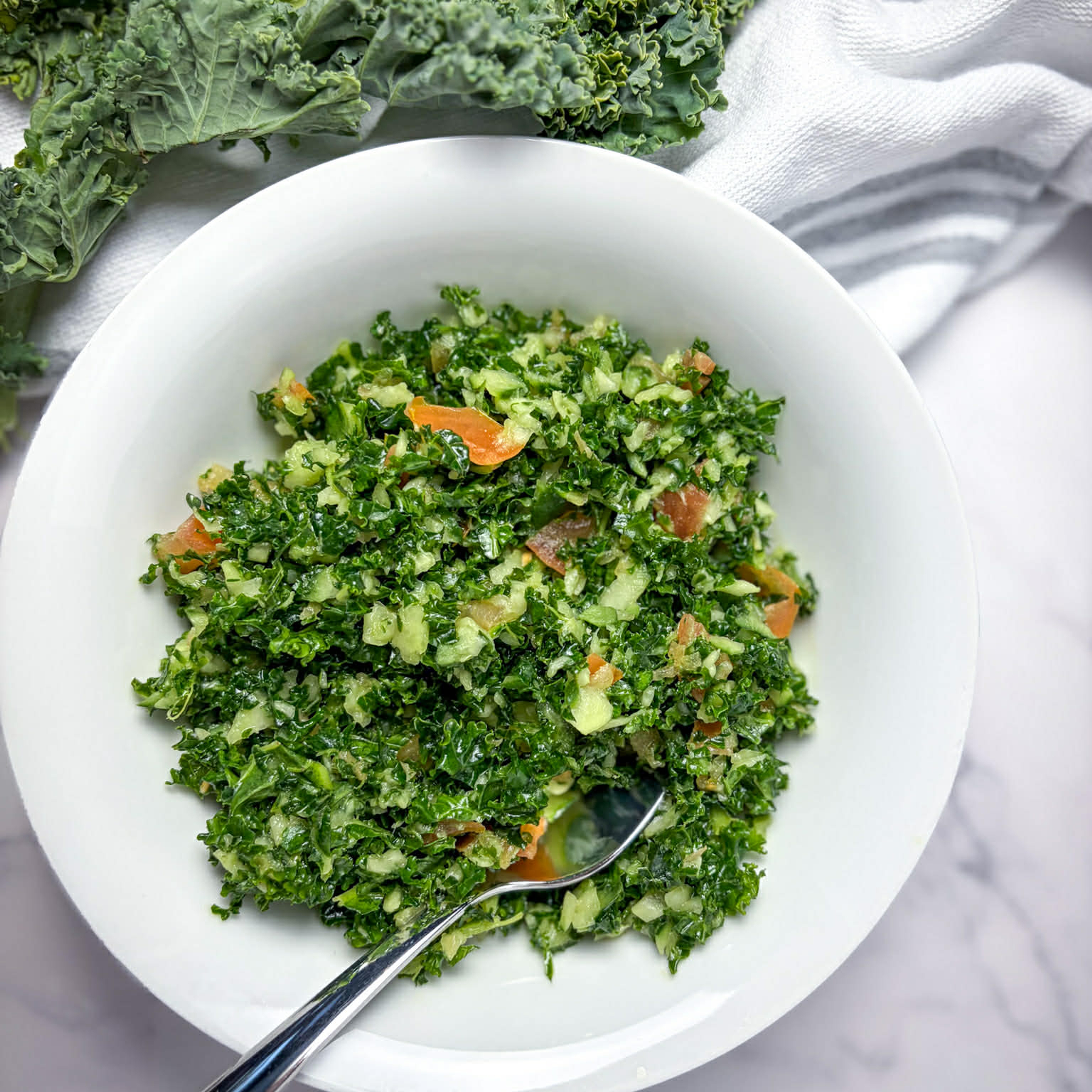 recette santé salade de chou frisé kale