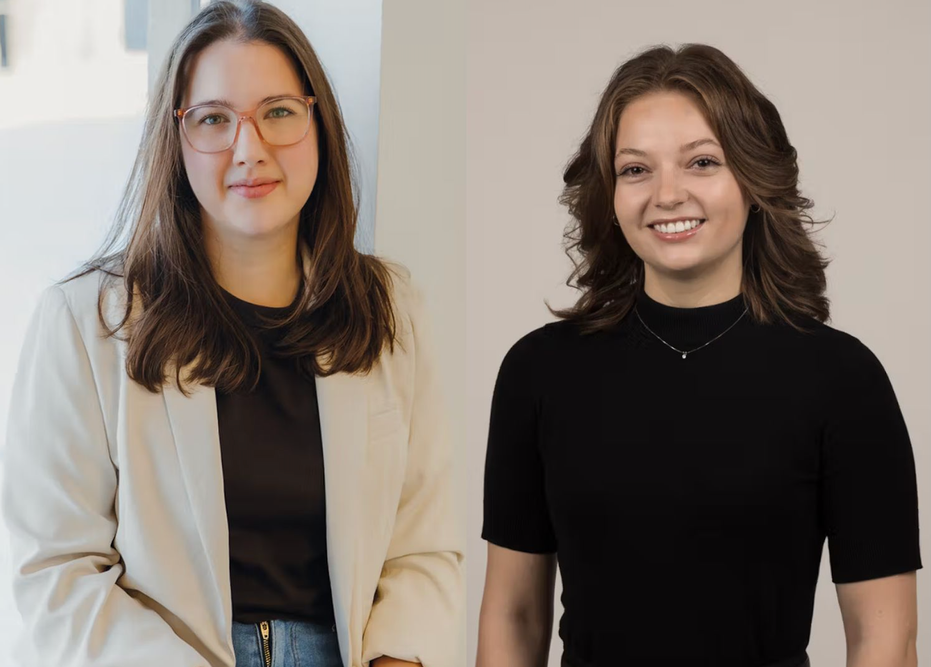 Portraits souriants de Mélissa Henri et Chloé Brassard, nutritionnistes à Repentigny