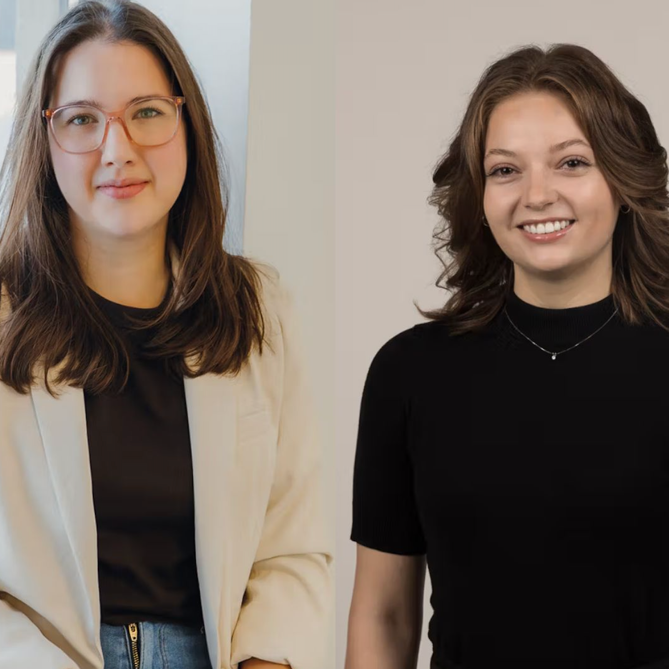 Portraits souriants de Mélissa Henri et Chloé Brassard, nutritionnistes à Repentigny