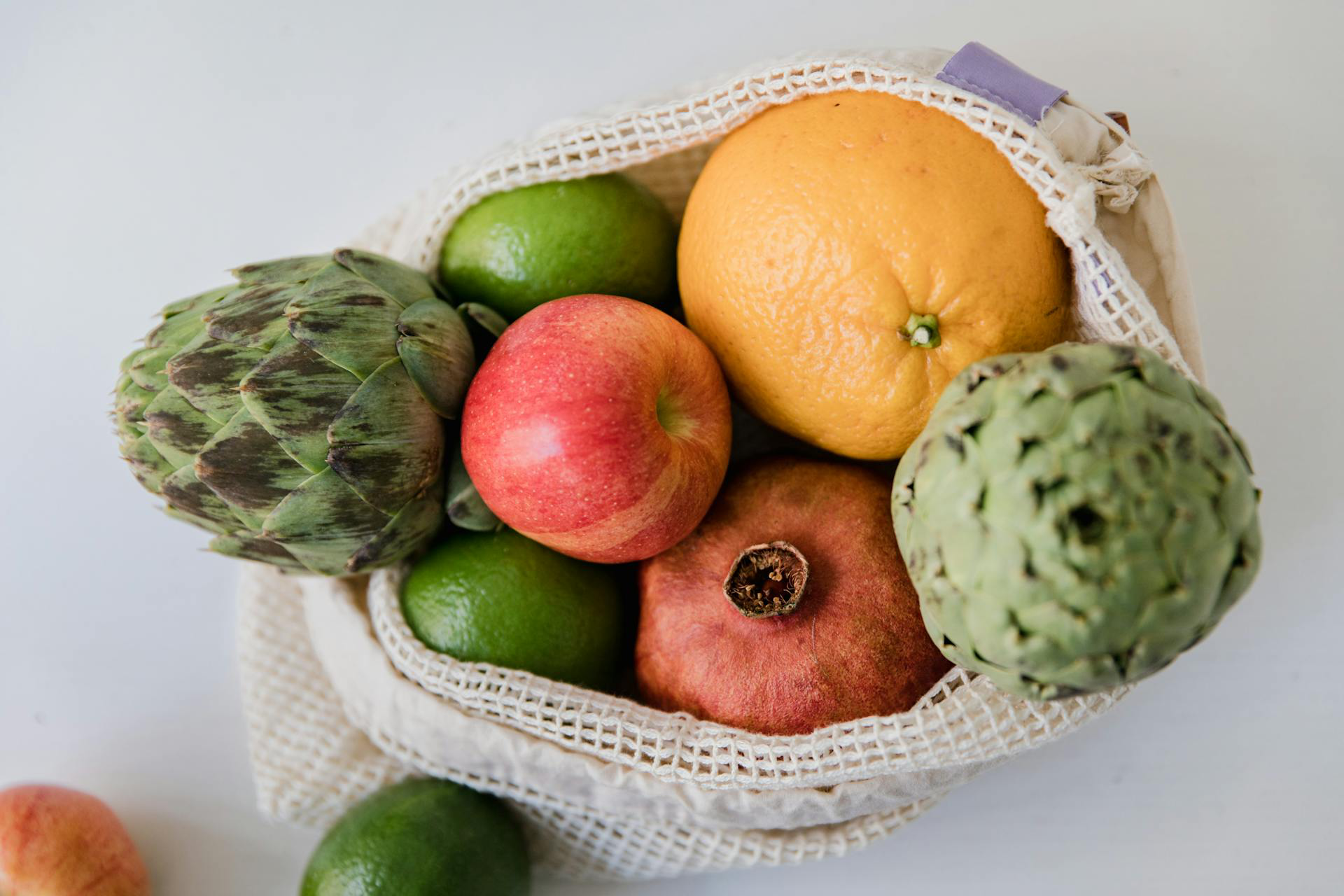 sac de fruits et légumes