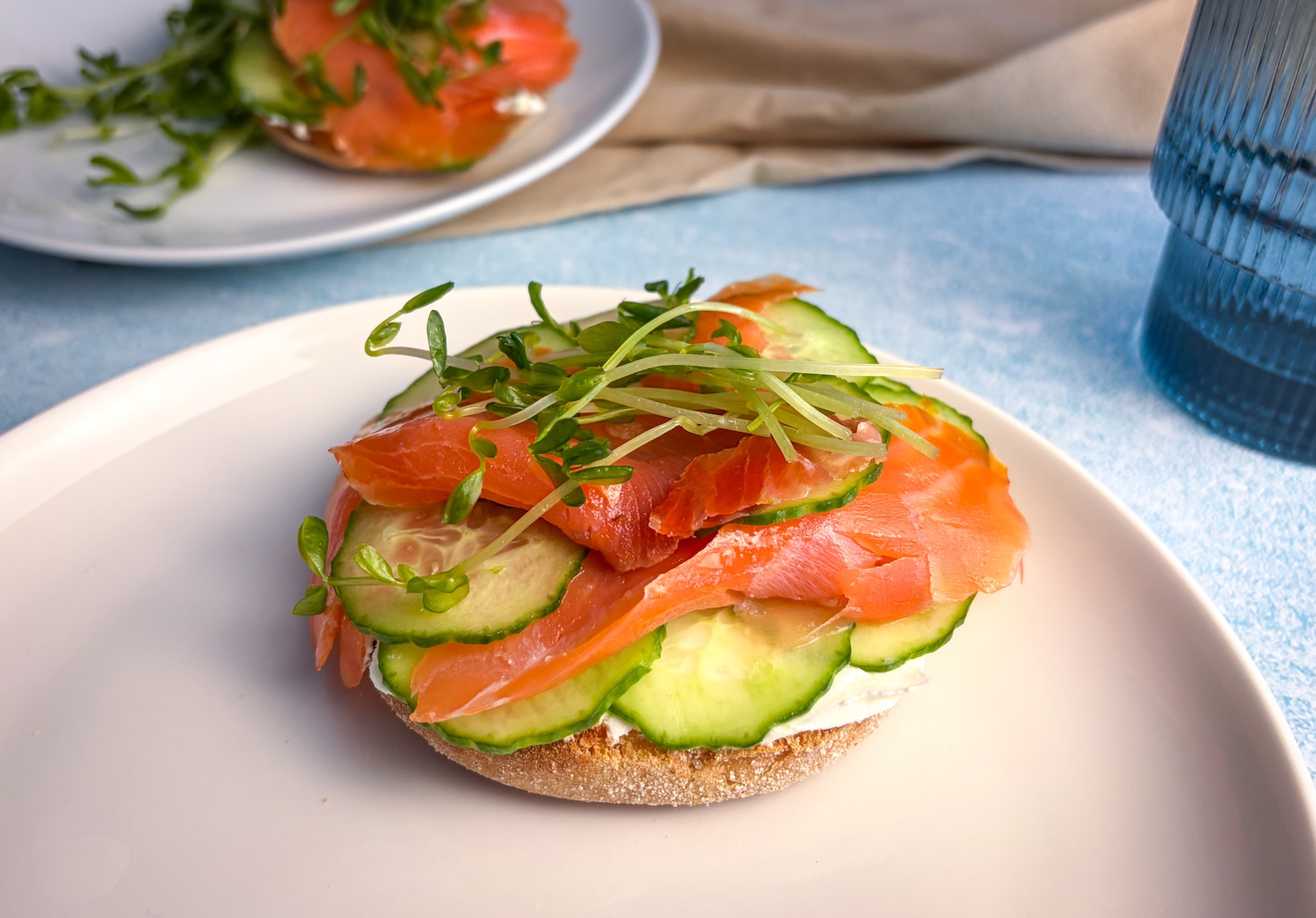 Muffin anglais au saumon fumé 