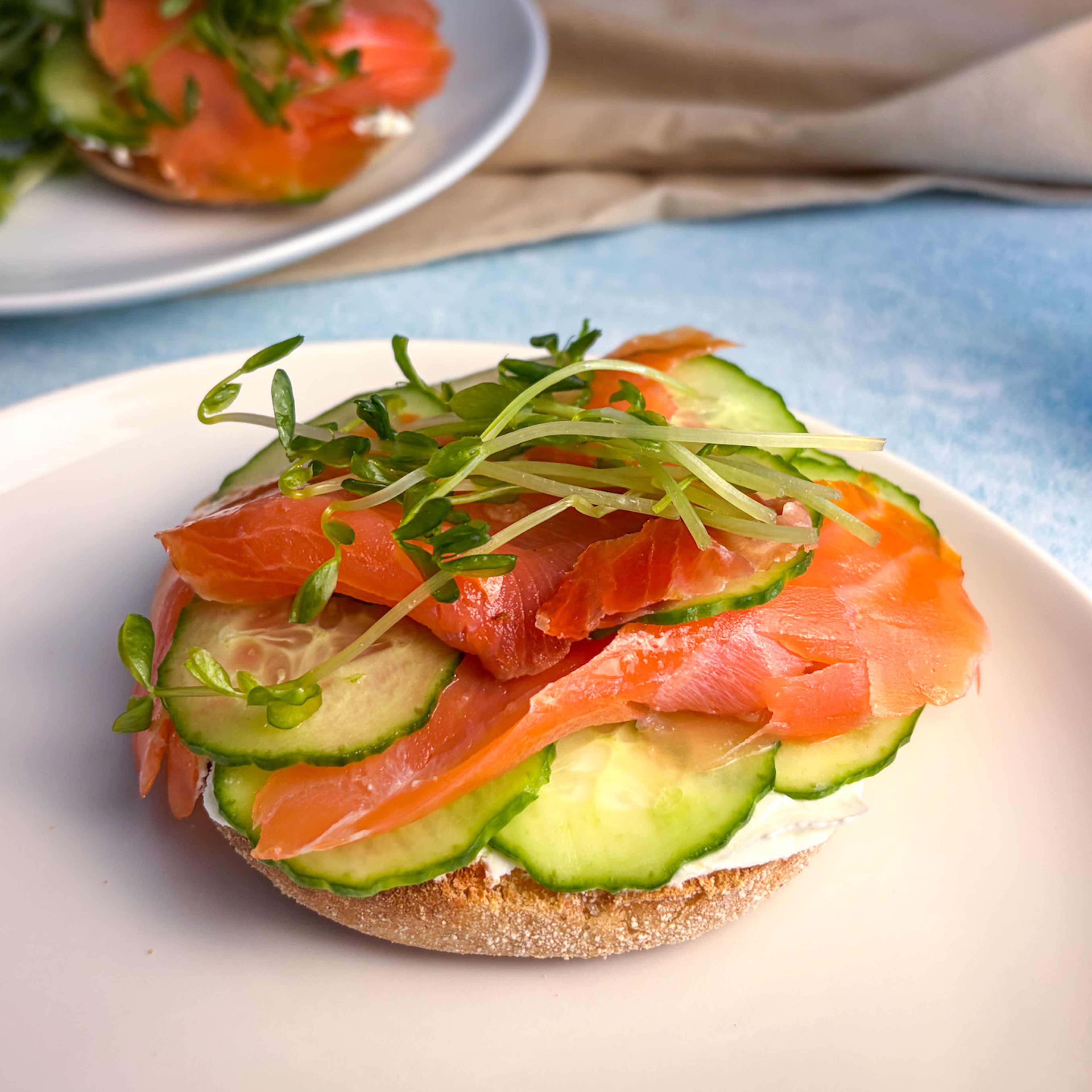 recette muffin anglais au saumon fumé protéiné